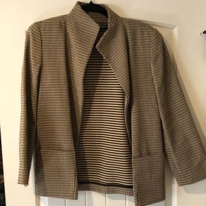 Linda Allard for Ellen Tracy Sz 2 Blazer cotton/Nylon